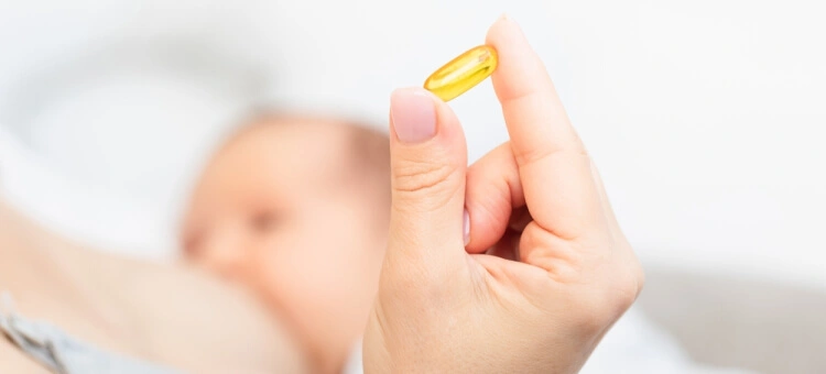 Mama karmiąca piersią dziecko zażywająca leki