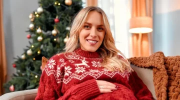 Kobieta w ciąży podczas Świąt Bożego Narodzenia