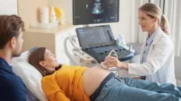 Para spodziewająca się porodu dużego dziecka