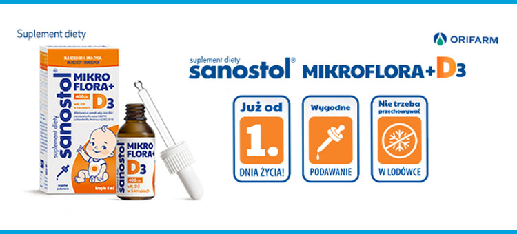 Sanostol Mikroflora +D3 - wyniki testowania
