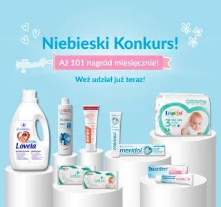 Zdjecie produktów do wygrania w Niebieskim Konkursie - edycja 2026